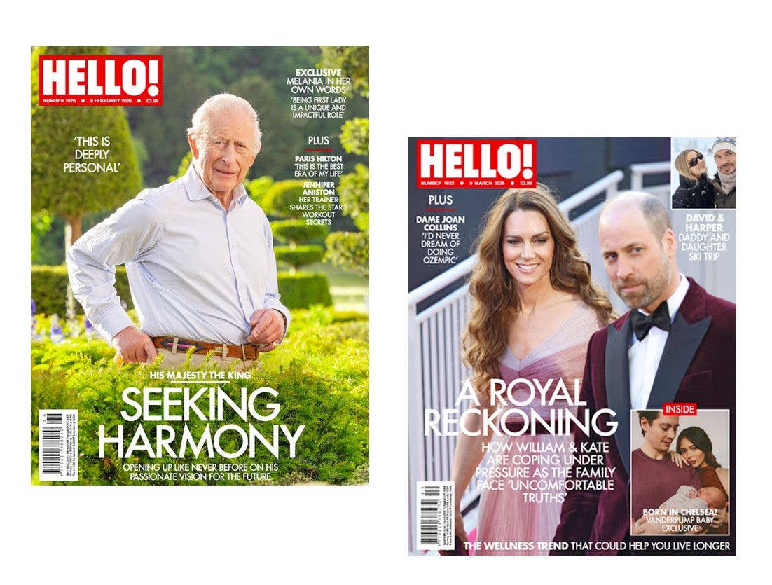 HELLO! Magazine weekly covers - King Charles and the Prince and Princess of Wales