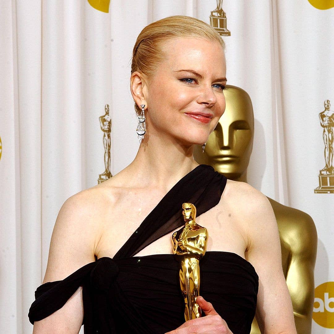 Winner for Best Actress for 'The Hours,' Nicole Kidman poses during the 75th Annual Academy Awards at the Kodak Theater on March 23, 2003 in Hollywood, California.