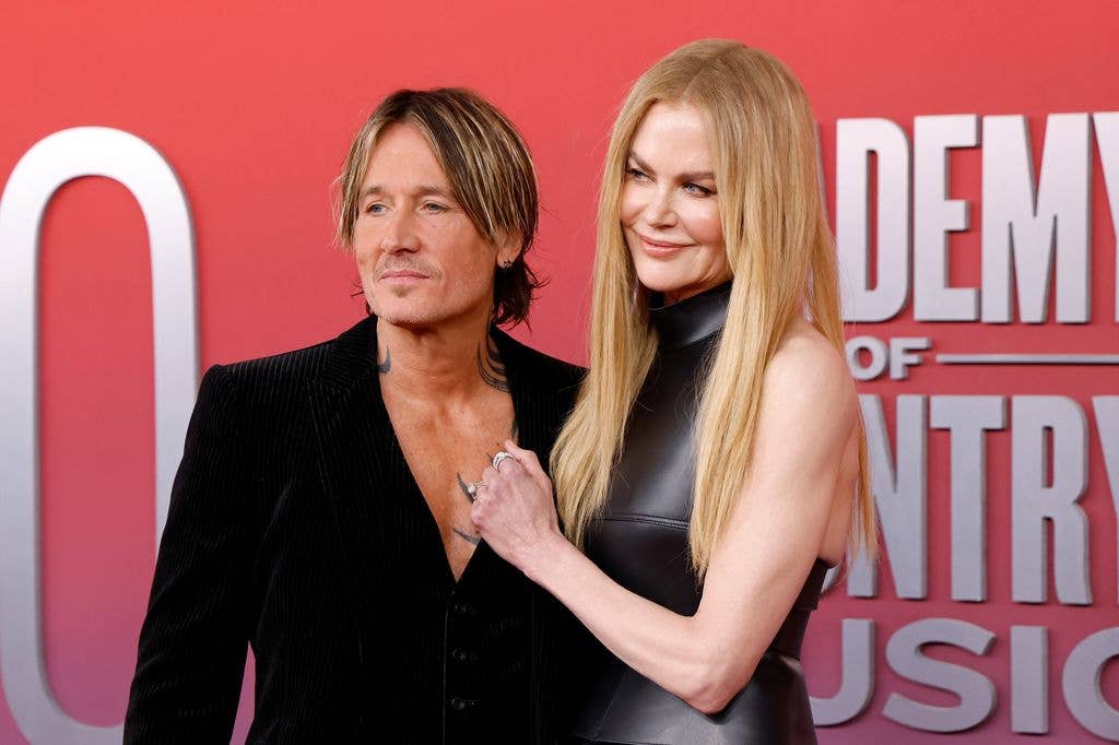 Keith Urban and Nicole Kidman attend the 2025 Academy of Country Music Awards at Omni Frisco Hotel at The Star on May 08, 2025 in Frisco, Texas