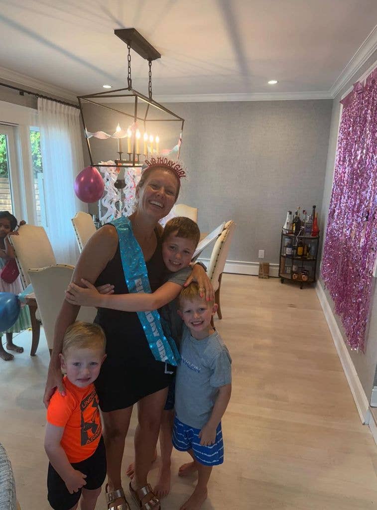 Photo shared by Dylan Dreyer on Instagram from her 44th birthday festivities on August 2, 2025