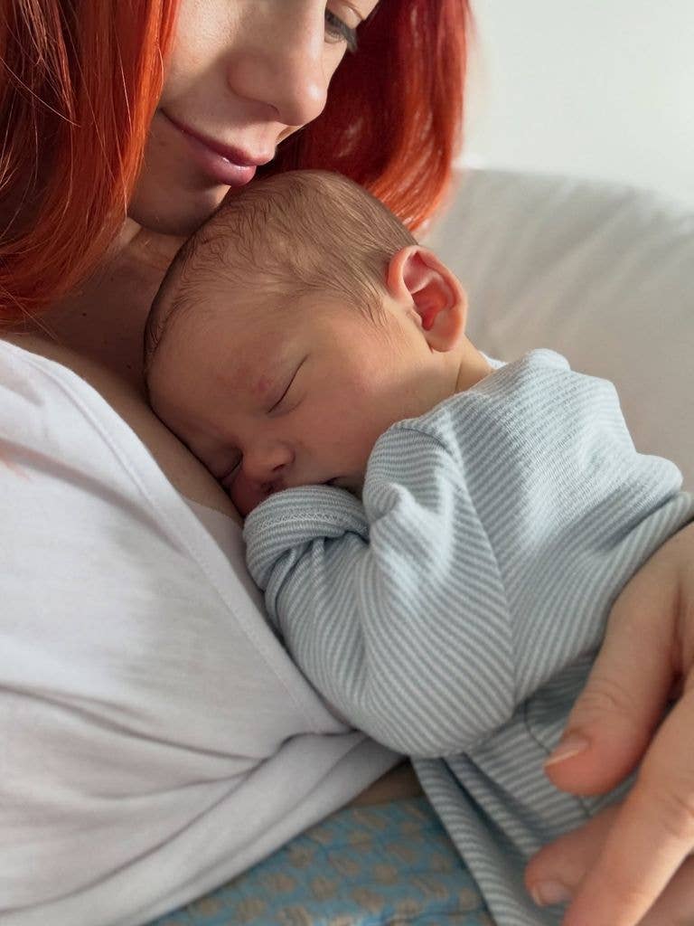 Dianne Buswell shared a picture of her newborn son Bowden