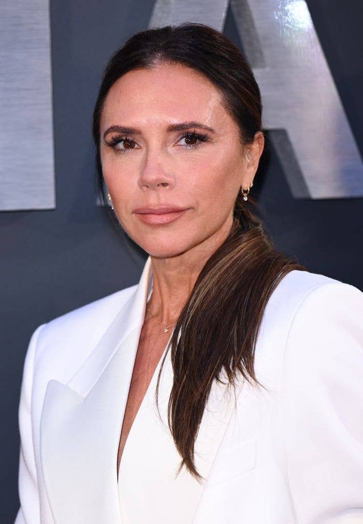 LONDON, ENGLAND - OCTOBER 03: Victoria Beckham attends the Netflix 'Beckham' UK Premiere at The Curzon Mayfair on October 03, 2023 in London, England. (Photo by Karwai Tang/WireImage)