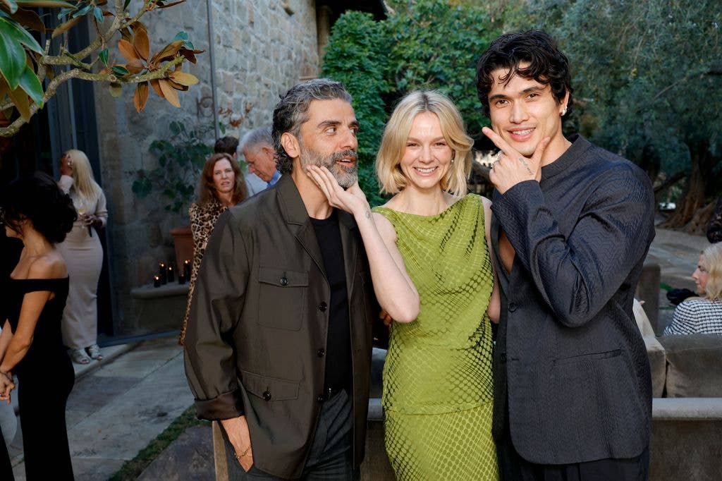 Oscar Isaac, Carey Mulligan, and Charles Melton were also in attendance at the private event