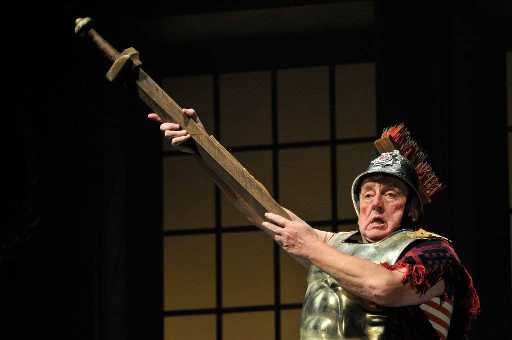 Desmond Barrit as Bottom in the production of Henry Purcell's opera The Fairy Queen