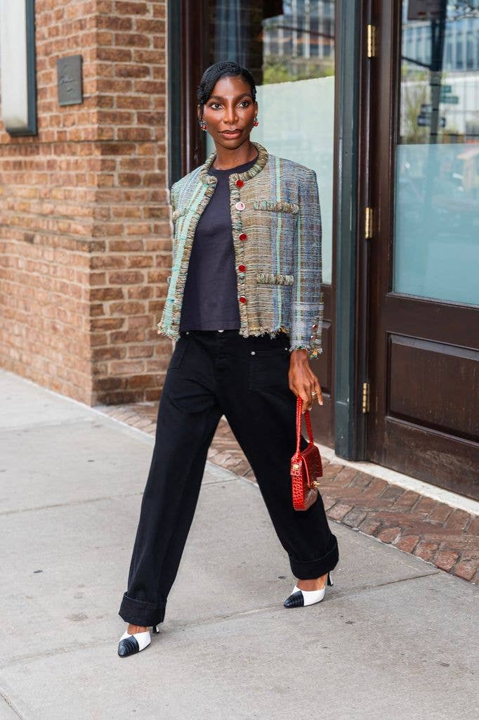 Michaela Coel in Chanel