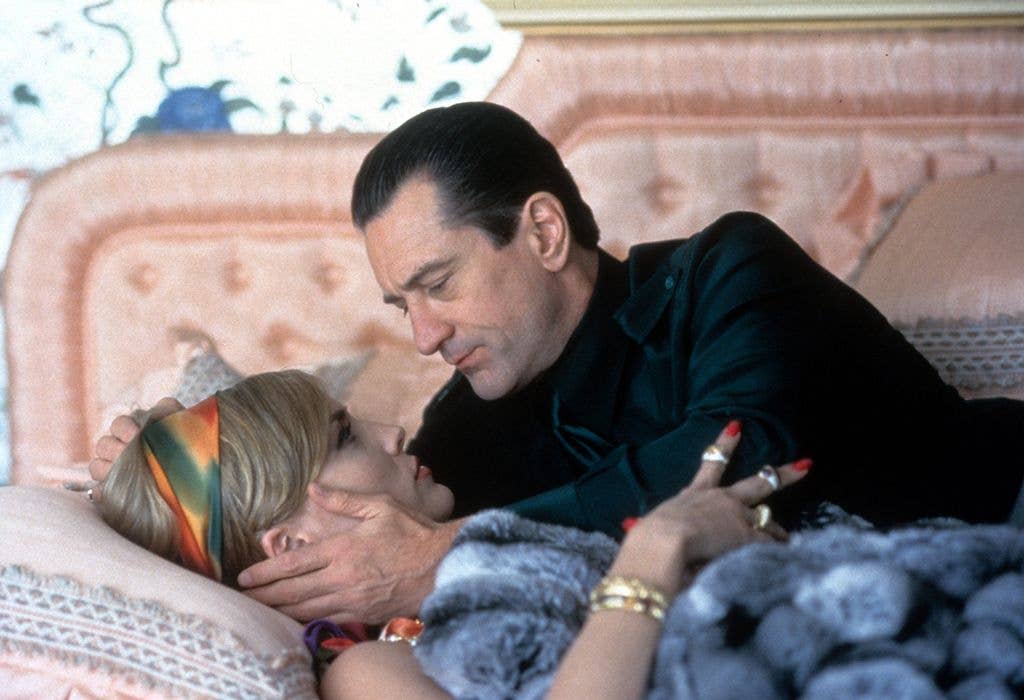 Robert De Niro and Sharon Stone in a scene from the film 'Casino'
