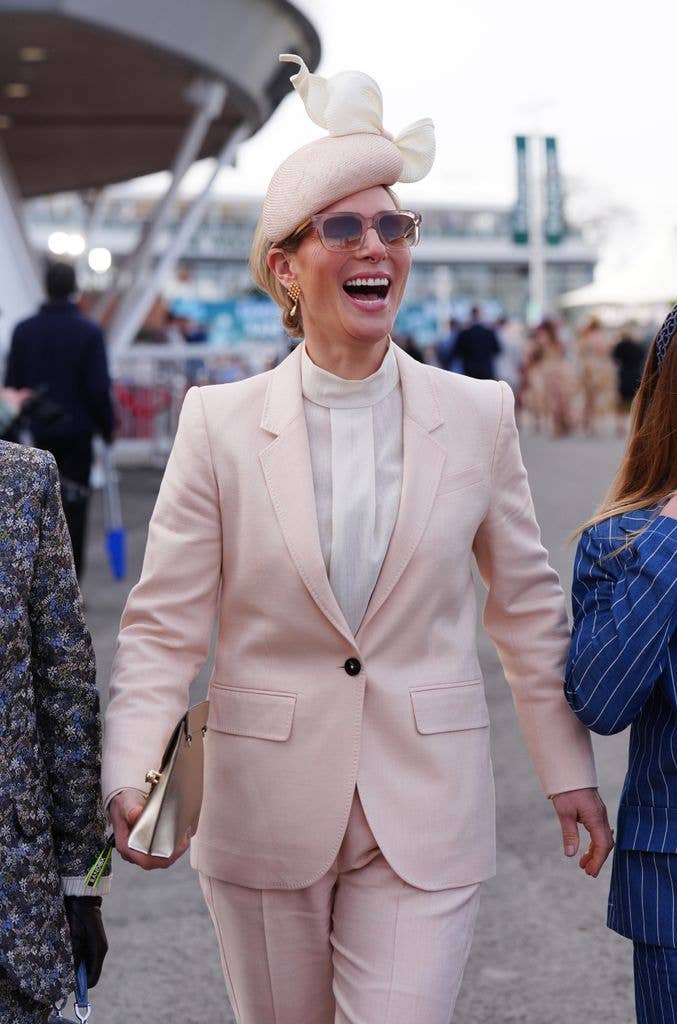 Zara Tindall was pictured attending Ladies Day of the Randox Grand National Festival 2026