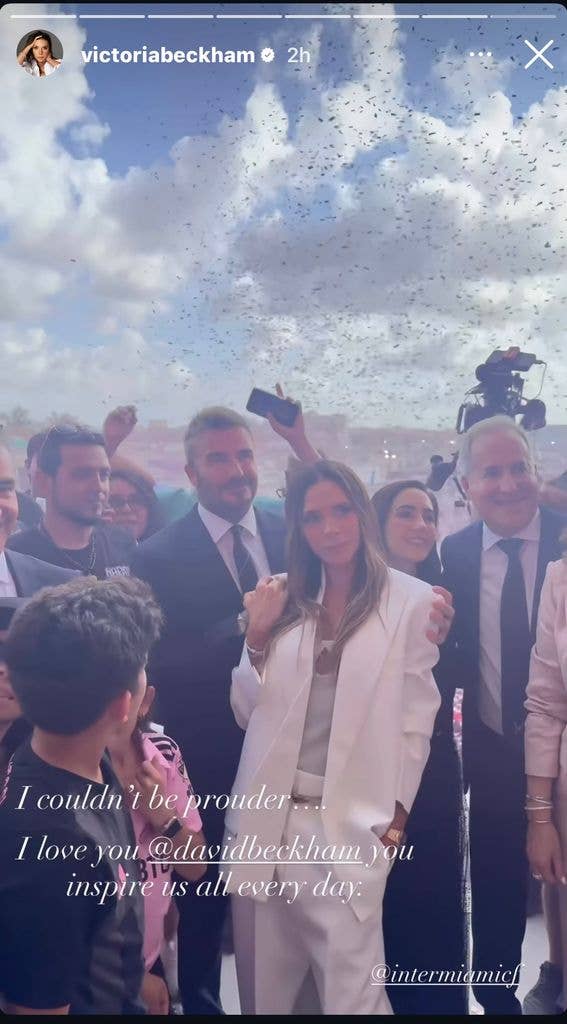 Victoria shared a touching message to David