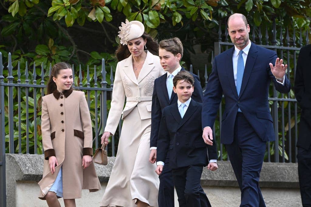 The Princess of Wales, Prince George, Prince Louis and Prince William attend the 2026 Easter Matins Service 