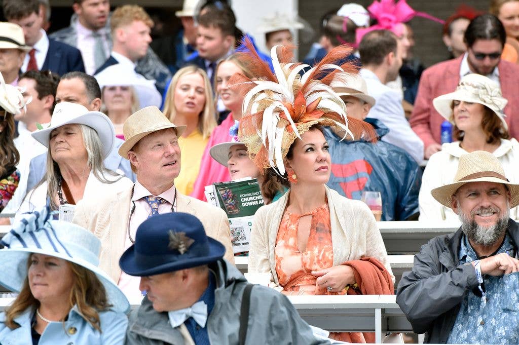 Atmosphere at Churchill Downs on May 03, 2025 in Louisville, Kentucky