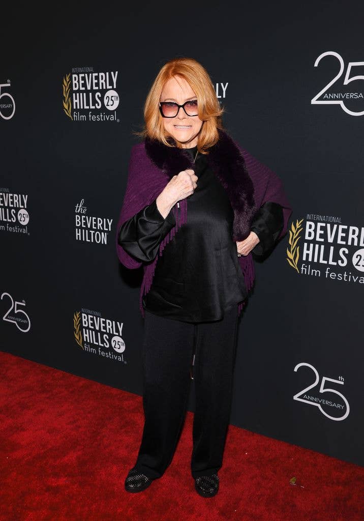 Ann Margret attends the 25th Annual Beverly Hills Film Festival opening night red carpet at TCL Chinese 6 Theatres on April 01, 2025 in Hollywood, California.