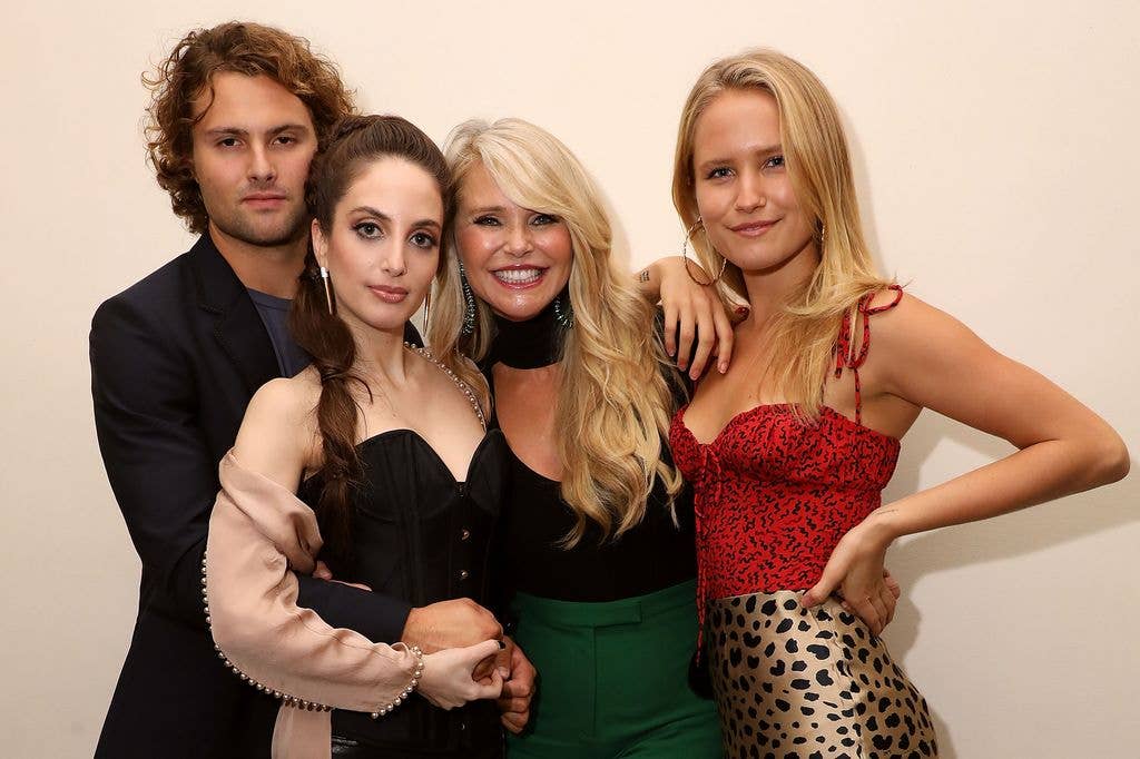 Alexa Ray Joel, Jack Paris Brinkley-Cook, and Sailor Brinkley-Cook