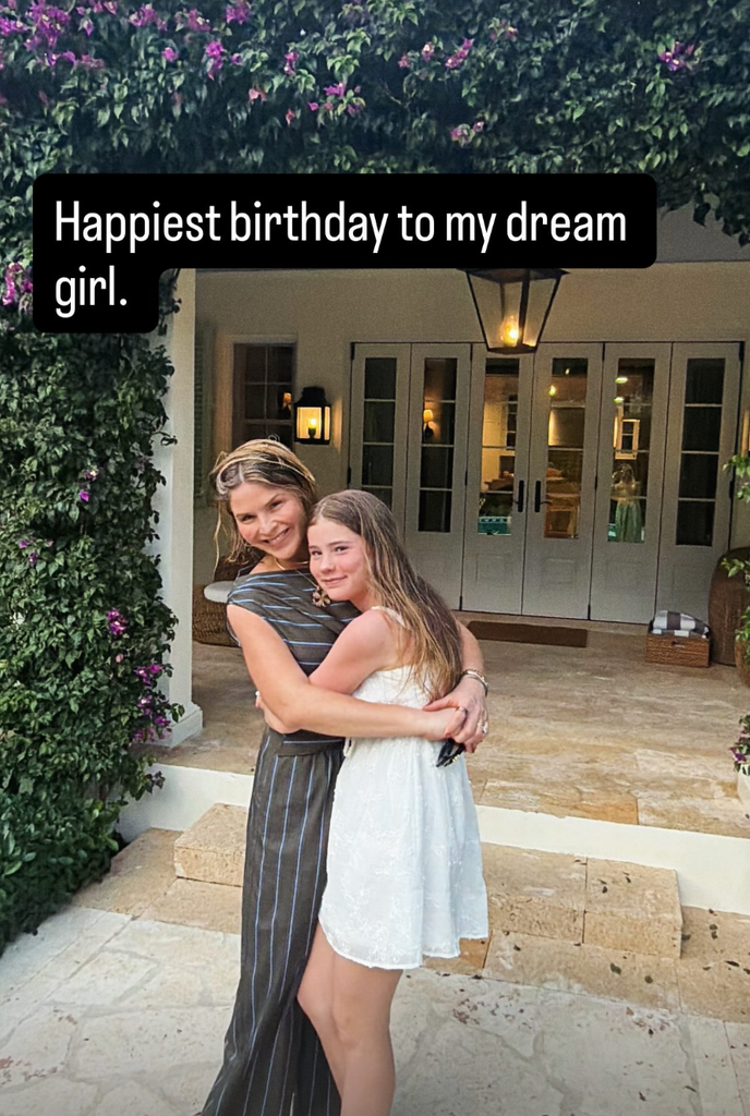 Photo shared by Jenna Bush Hager on Instagram April 13 2026 celebrating her daughter Mila's 13th birthday