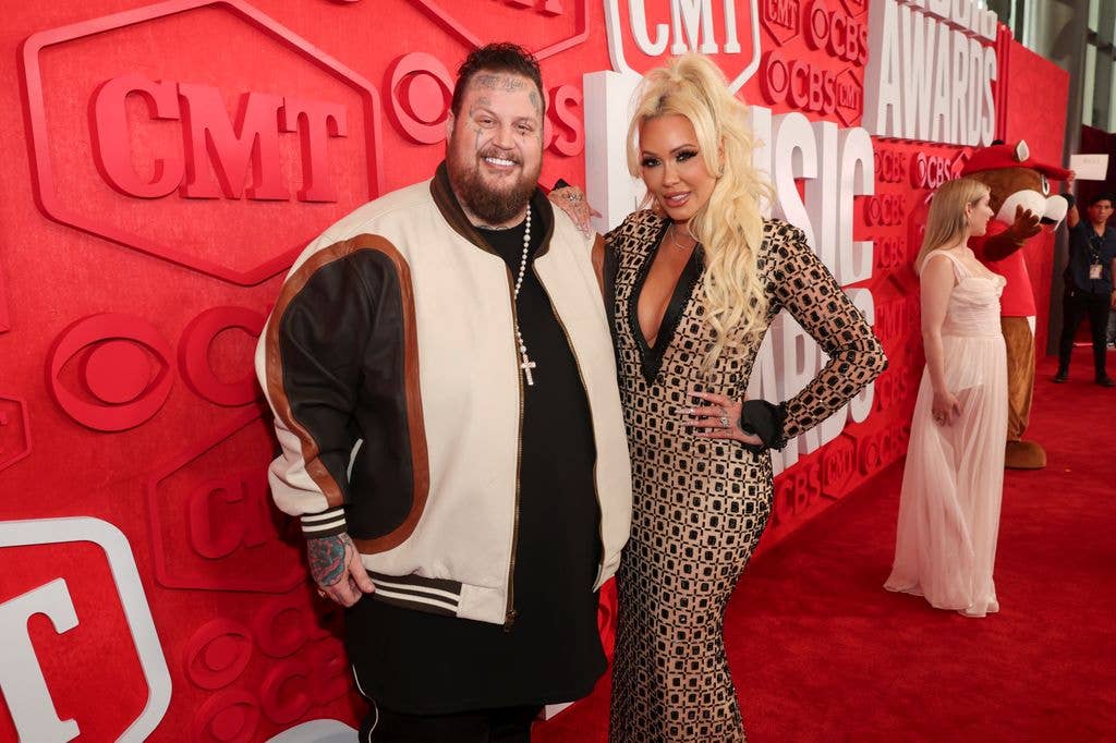 Jelly Roll and Bunnie XO at the 2024 CMT Music Awards held at the Moody Center on April 7, 2024 in Austin, Texas