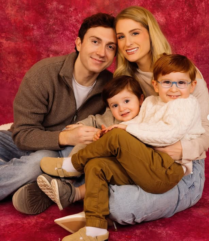 Meghan with husband, Daryl Sbara and their two boys