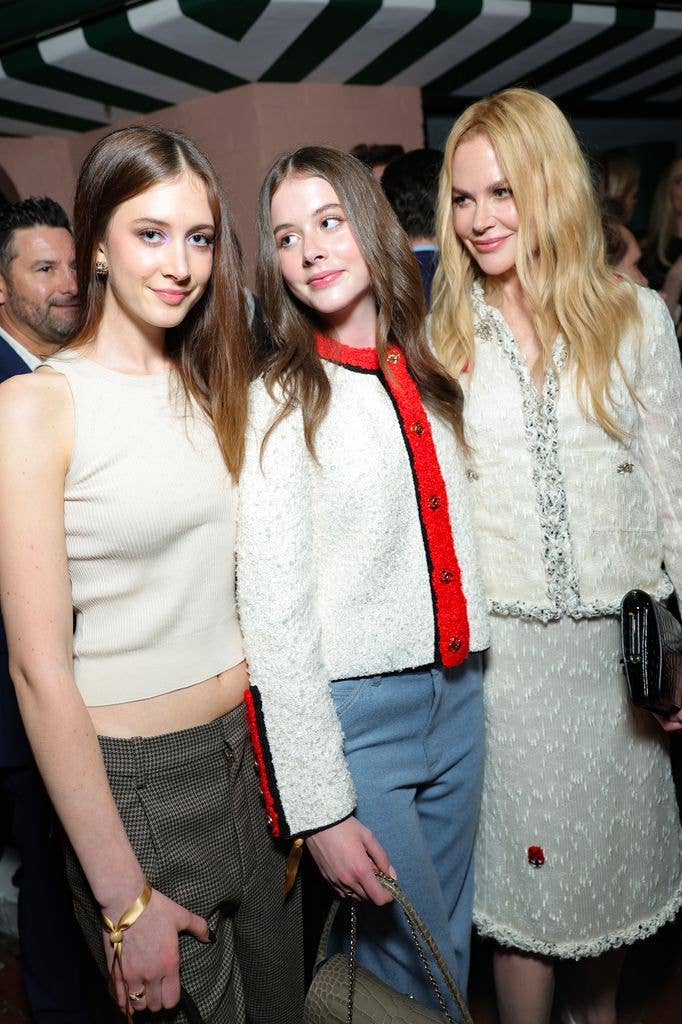  Sunday Rose Kidman Urban, Faith Margaret Kidman-Urban and Nicole Kidman all wore Chanel 