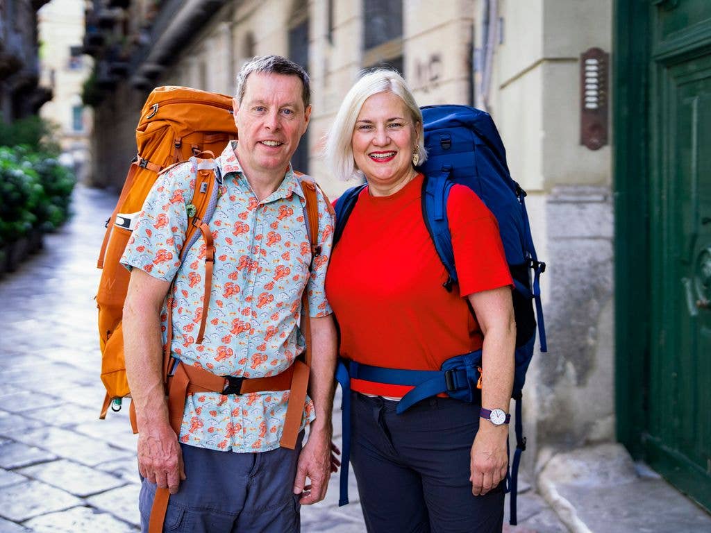Mark and Margo in Palermo, Italy 