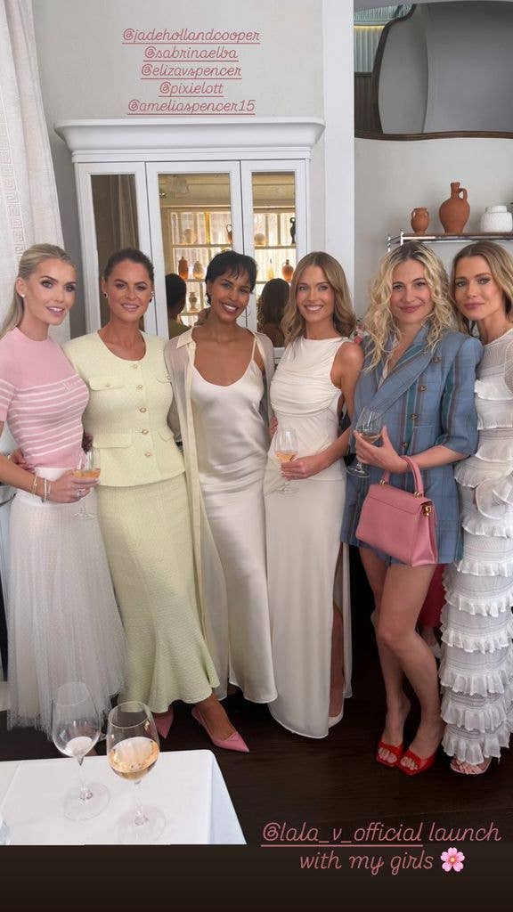 Kitty Spencer with her twin sisters, Eliza and Amelia