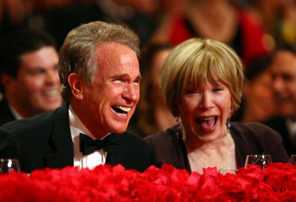 Shirley with her younger brother, actor Warren Beatty in 2008