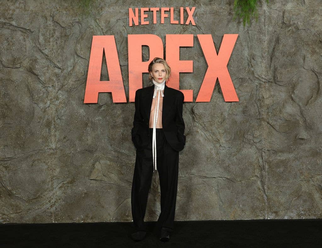 Charlize looked incredible in see through top