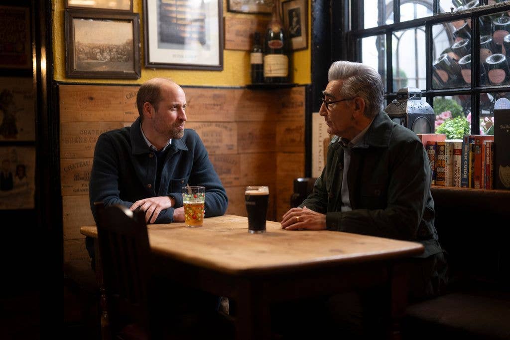 Prince William and Eugene Levy filmed at the pub in February 2025