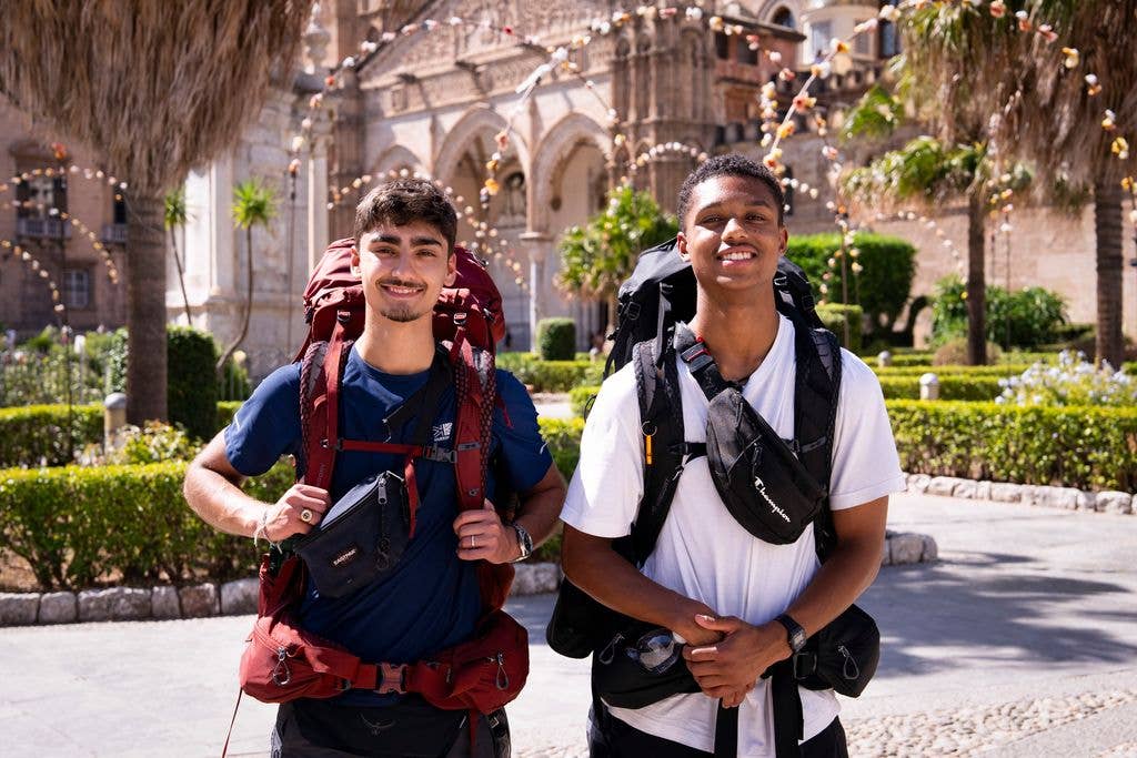 Kush and Jo in Palermo, Italy