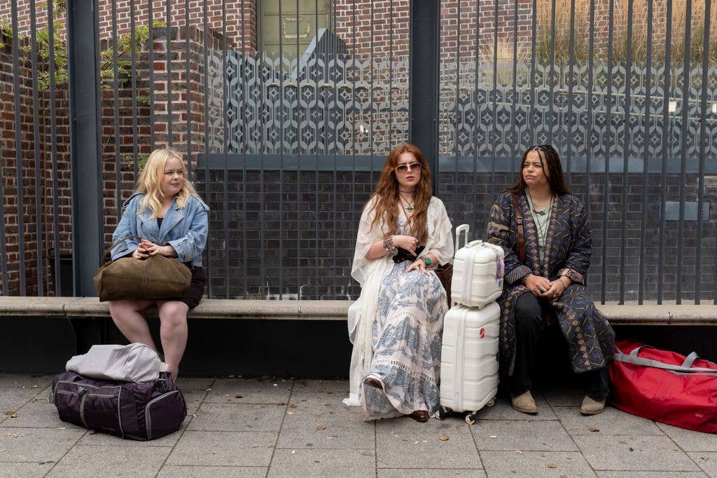 Pictured (L-R): Maggie (Nicola Coughlan), Whitney (Hannah Onslow), Eddie (Lydia West)