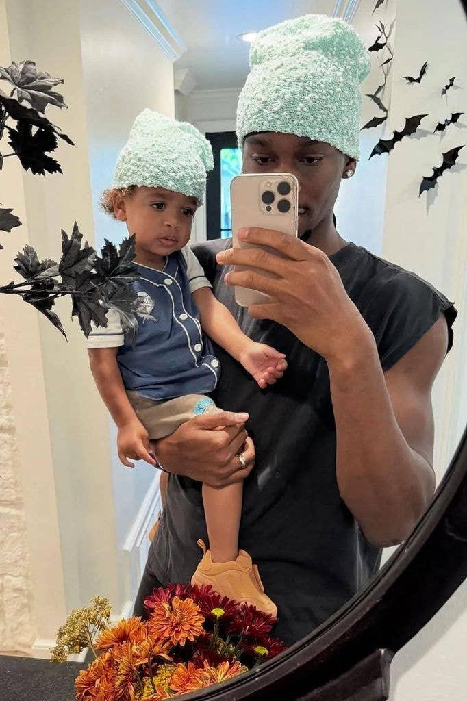 photo of Shai Gilgeous-Alexander and son Ares