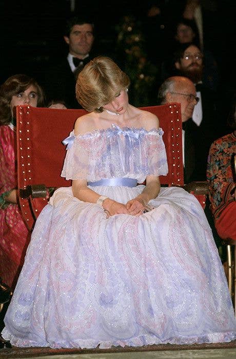 princess diana sleeping