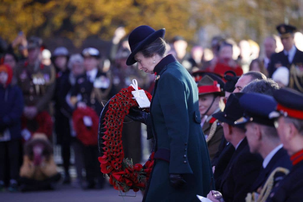 Princess Anne was up at dawn to commemorate Anzac Day