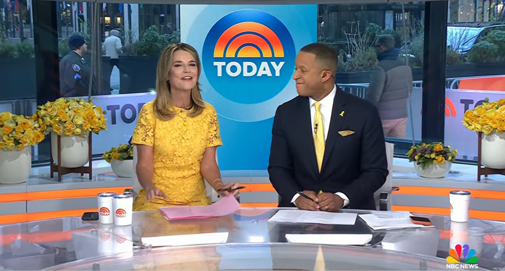 Savannah Guthrie and Craig Melvin on NBC's TODAY on April 6, 2026