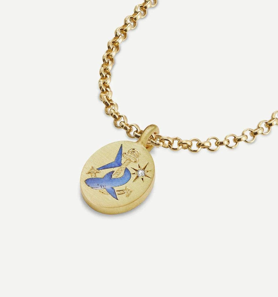 The Shark & Anchor Pendant
