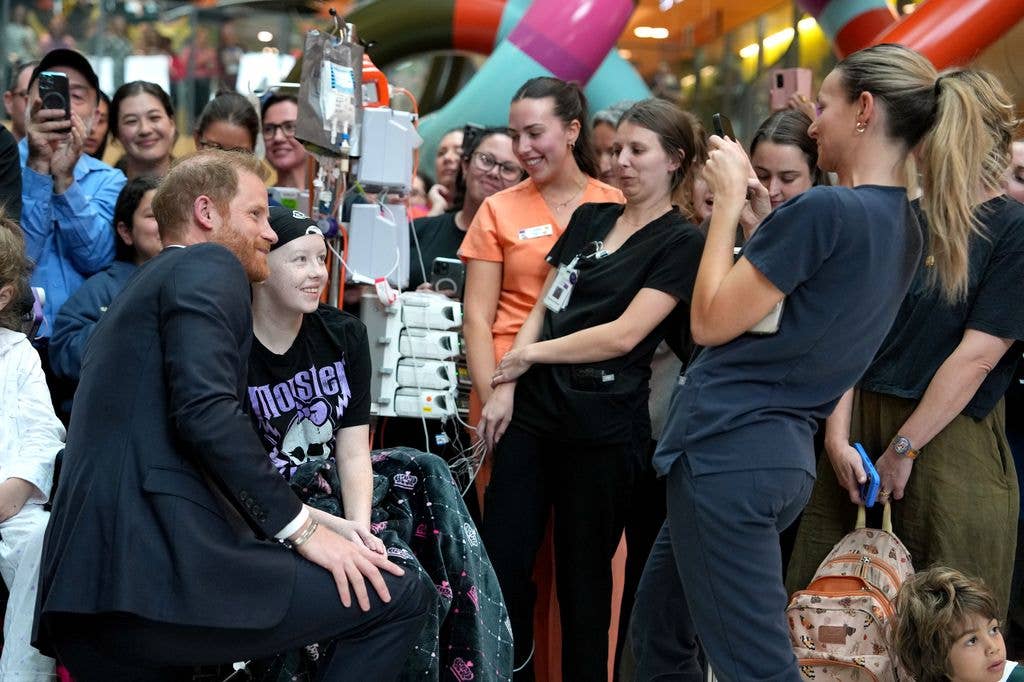 prince harry melbourne hospital