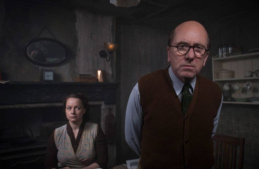 Samantha Morton and Tim Roth in a promotional image for Rillington Place