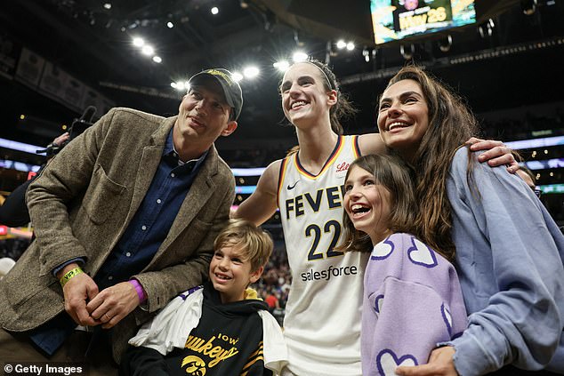 They posed with their kids in public for the very first time over the weekend. They were taking in the women's basketball game between the Indiana Fever and the Los Angeles Sparks at the Crypto.com Arena in Los Angeles on Friday evening
