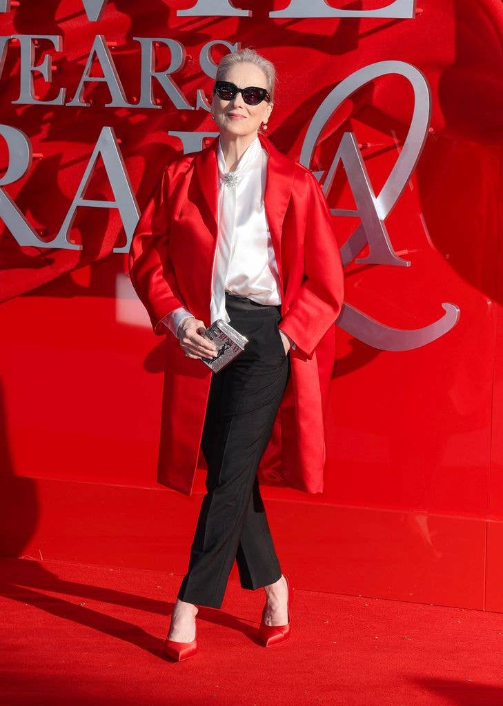 Meryl Streep attends "The Devil Wears Prada 2" European Premiere inside Leicester Square on April 22, 2026 in London, England