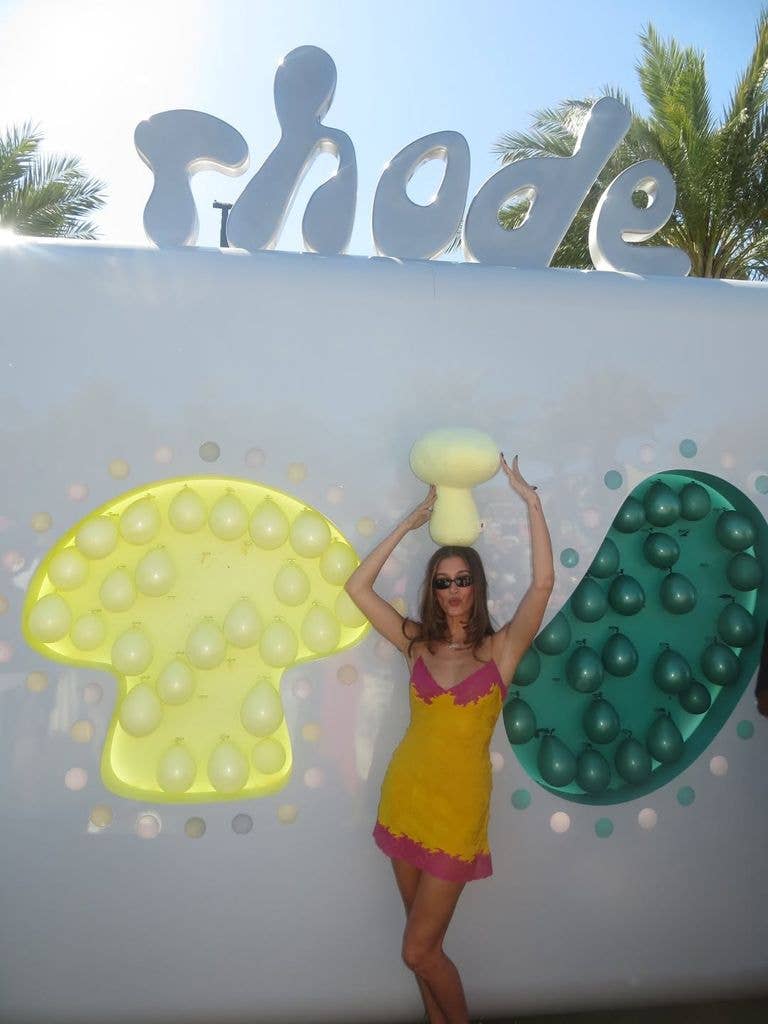 Hailey at Rhode World at Coachella 2026