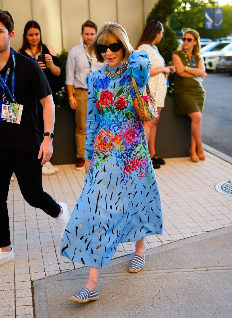 Anna Wintour bright colours