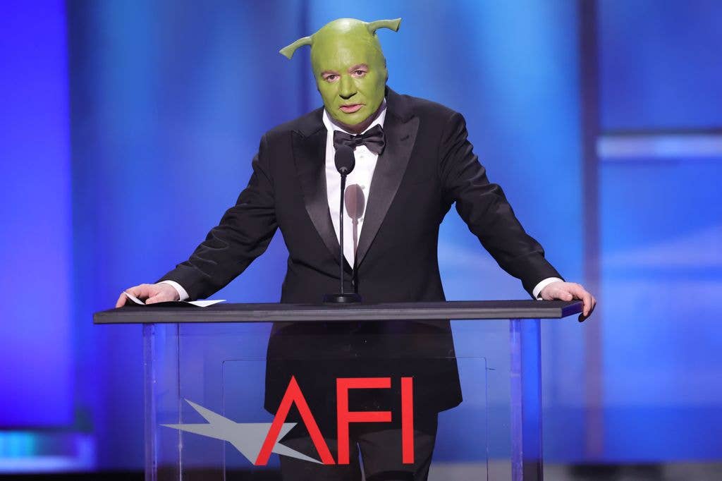 Mike goes full Shrek during the AFI Life Achievement Awards