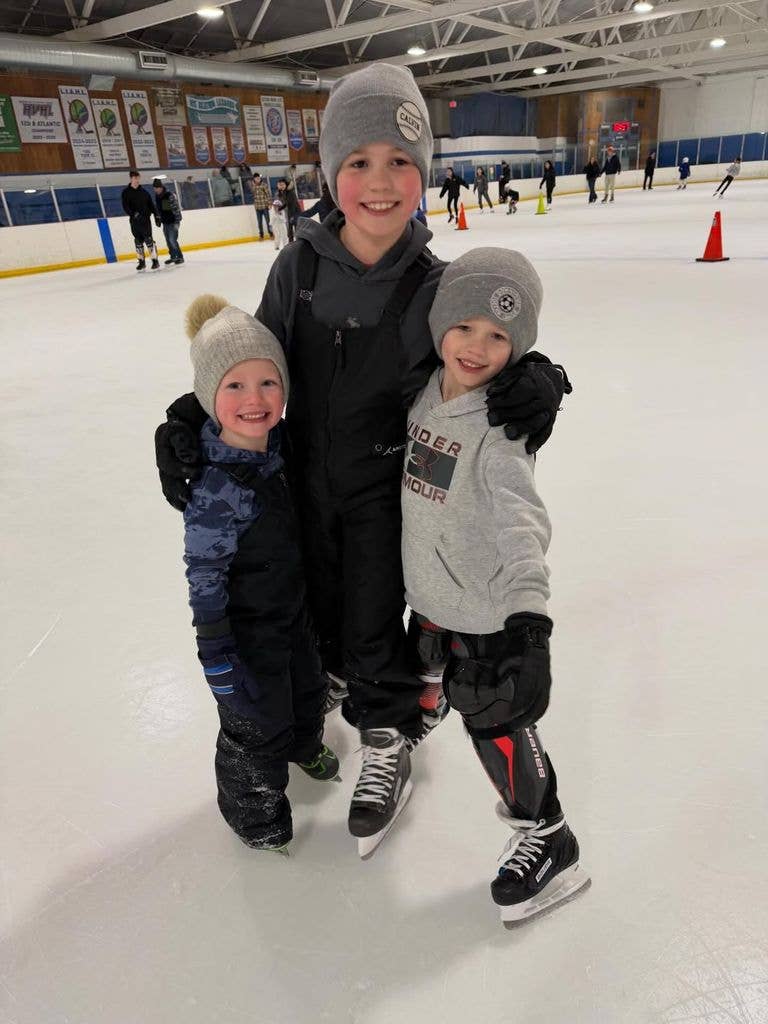 Dylan Dreyer shared a photo from her Valentine's Day plans with her three young sons