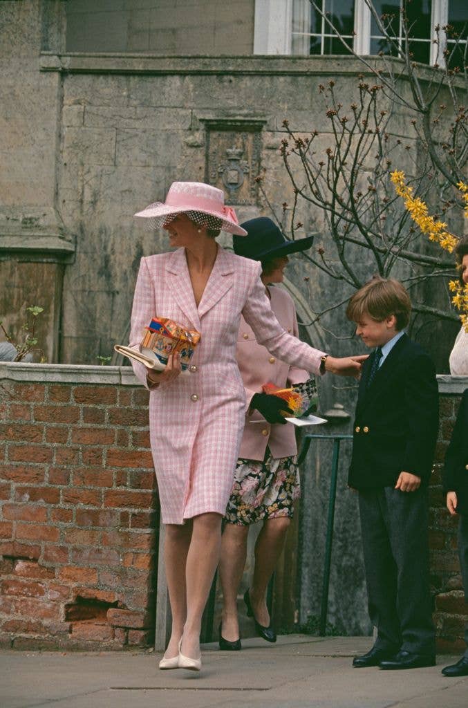 Princess Diana's pink Catherine Walker look was a standout style