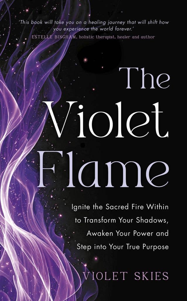 The book cover of The Violet Flame which is out now, published by Hay House