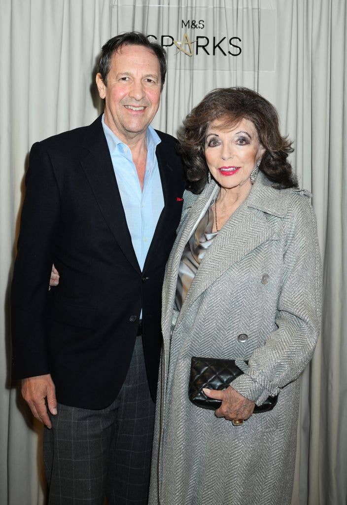 Percy Gibson and Dame Joan Collins have a 31-year age gap