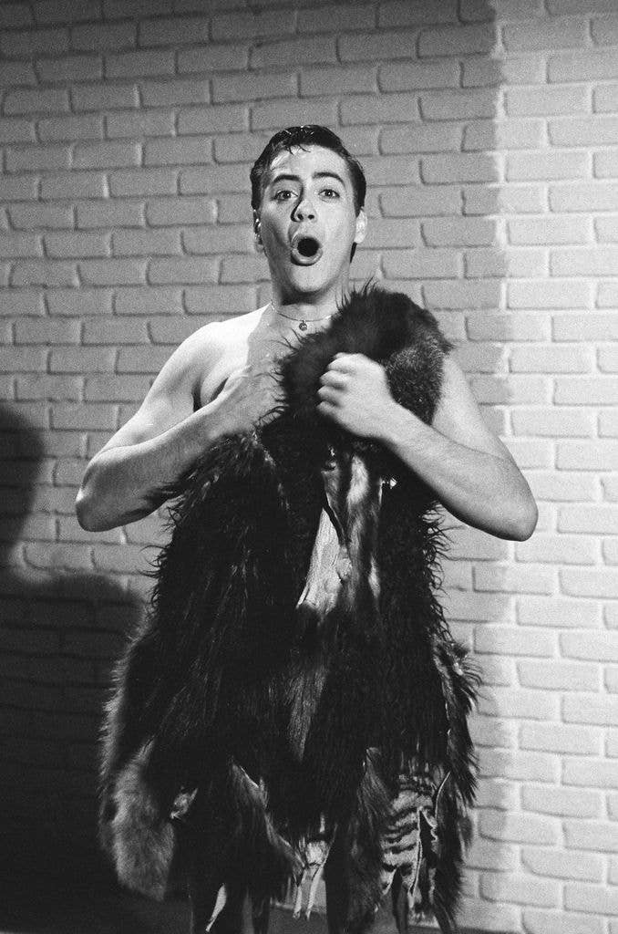 Robert Downey Jr. as Tarzan during the 'Jack's Discount Emporium' skit on January 18, 1986 