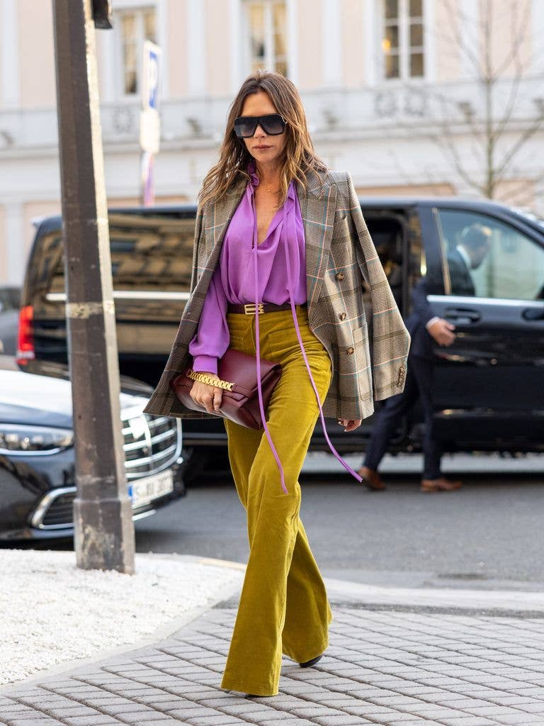 Victoria Beckham gave a masterclass in how to colour clash