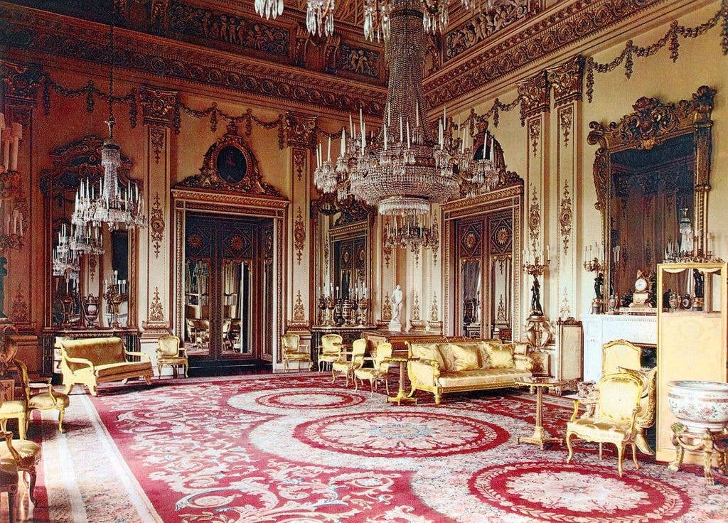 The White Drawing Room in Buckingham Palace