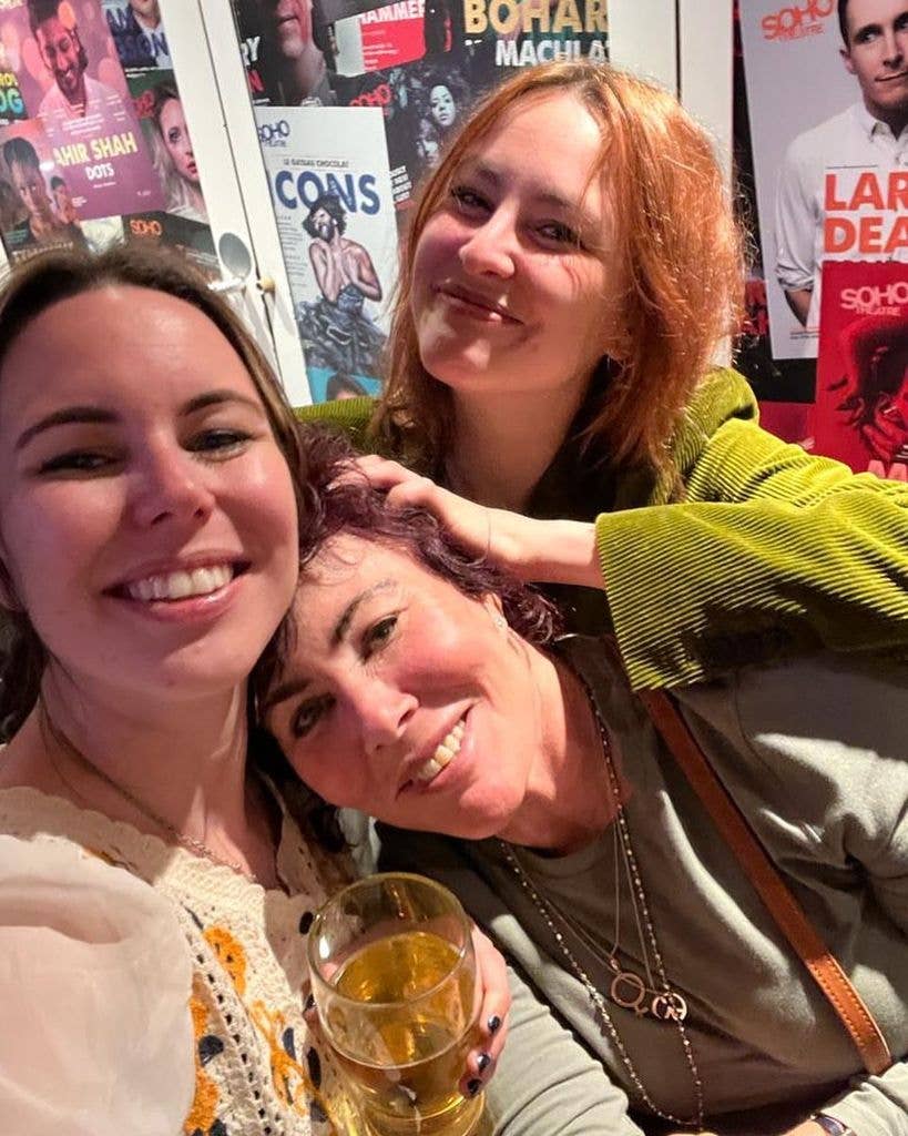 Ruby Wax with her daughters Maddy and Marina
