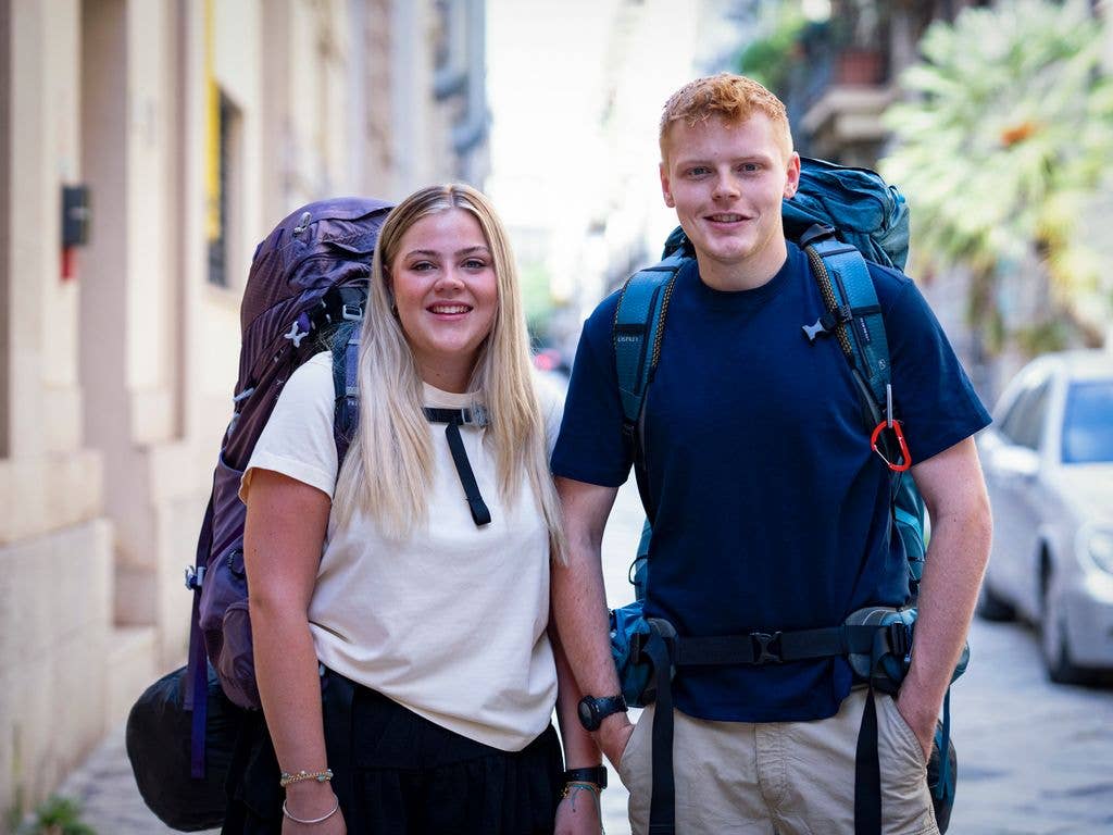 Katie and Harrison in Palermo, Italy