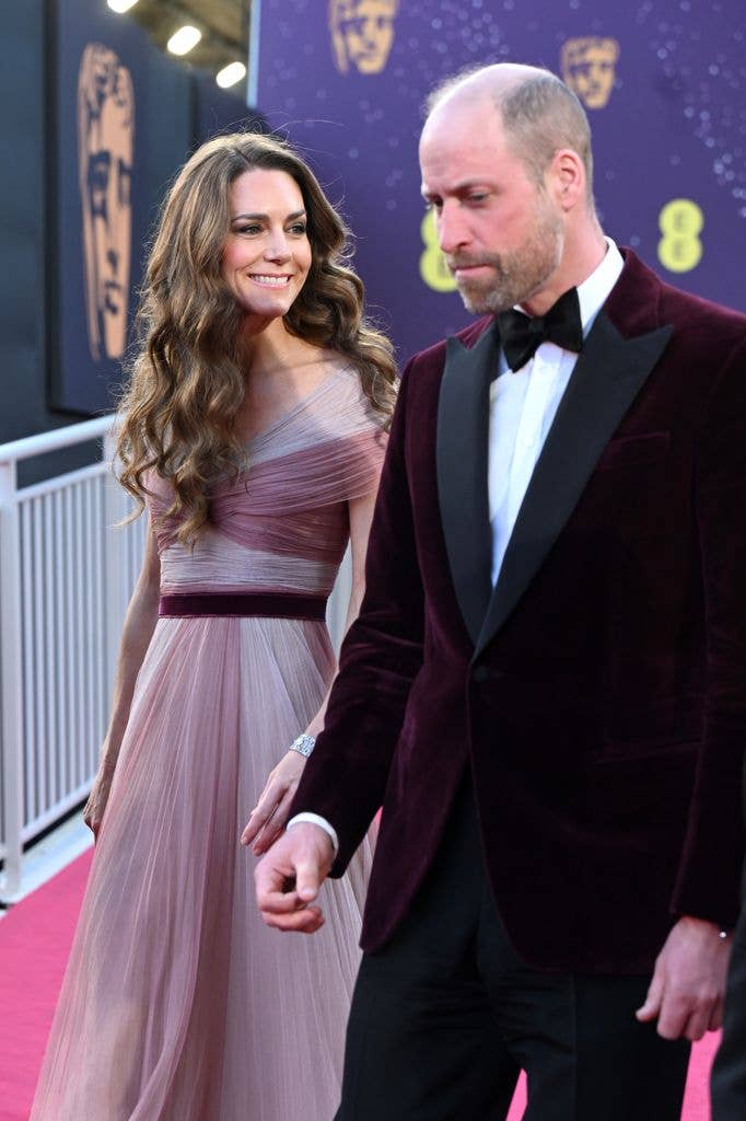 Princess Kate and Prince William arrive at the 2026 EE BAFTA Film Awards at The Royal Festival Hall in London