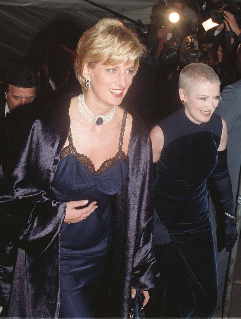 Diana attended with her magazine editor friend Liz Tilberis 